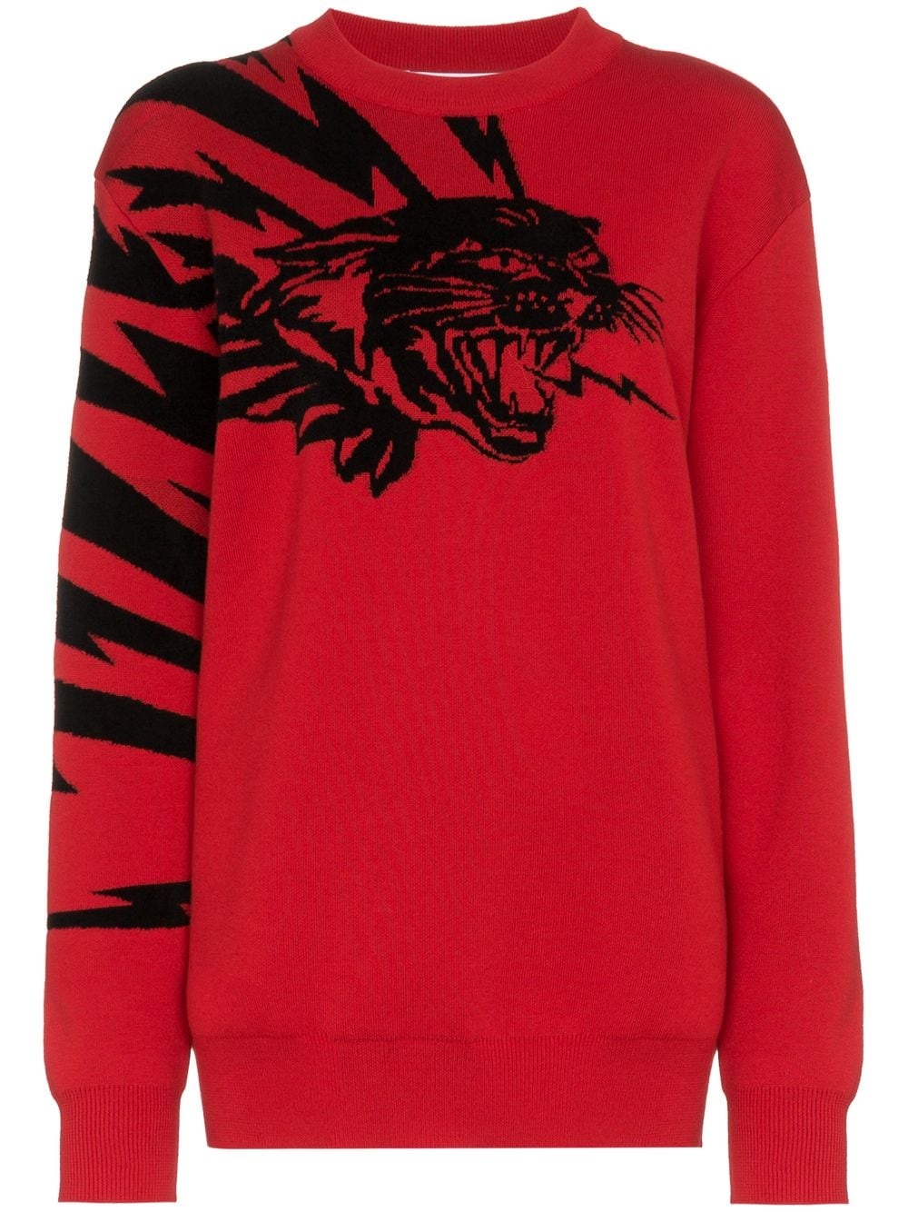 flying cat jacquard jumper - 1