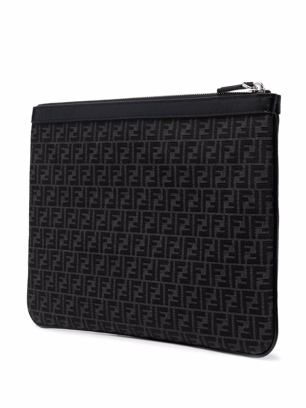 FF logo-print clutch bag - 3