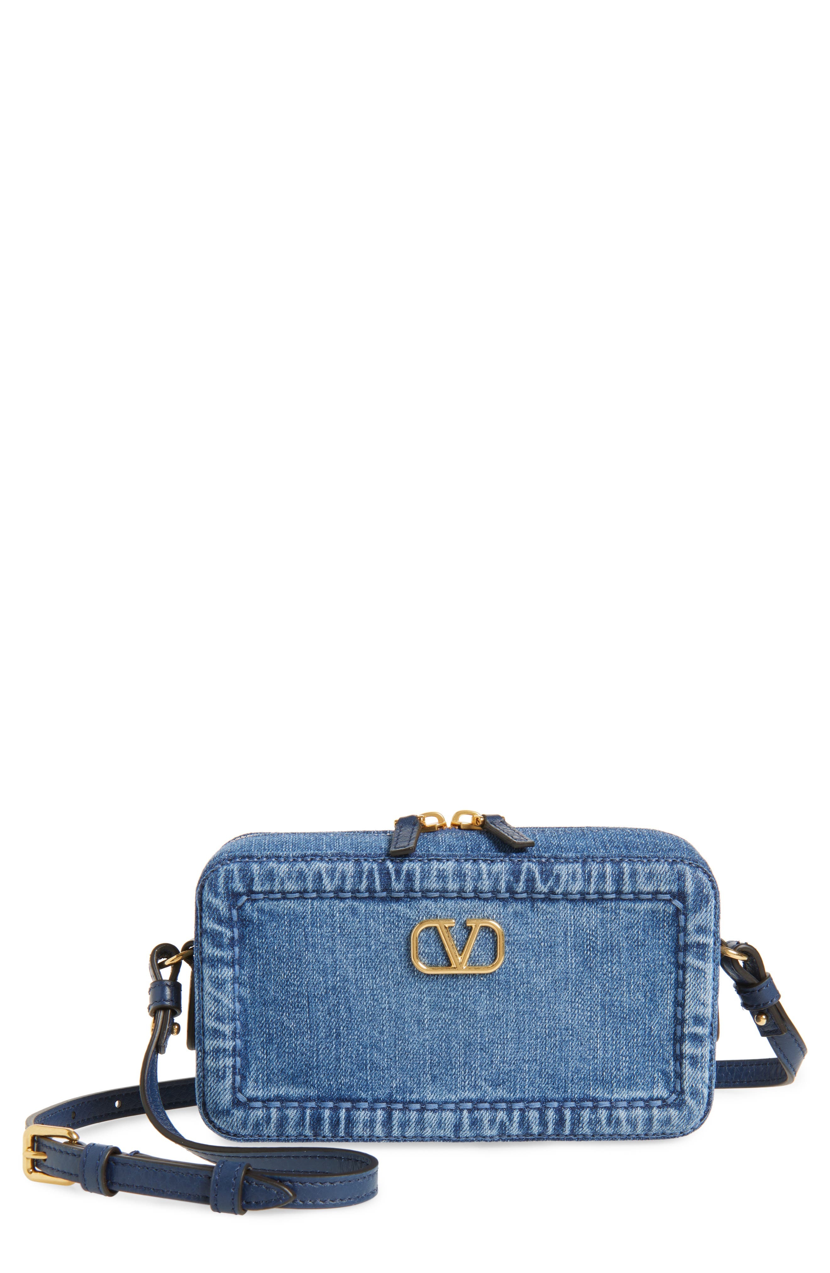 Valentino Garavani Mini Alltime Denim Shoulder Bag at Nordstrom - 1