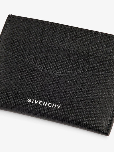 Givenchy Foiled-branding leather card holder outlook