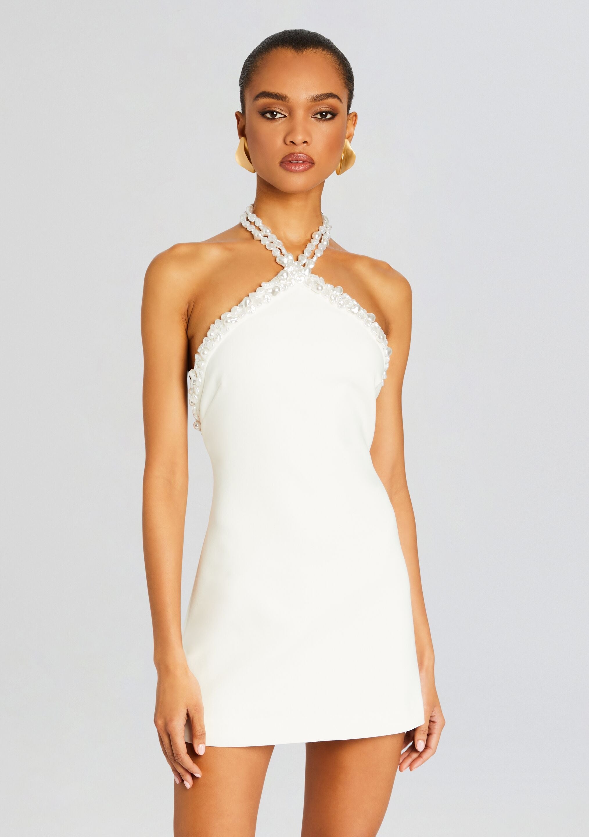 KRISTI PEARL EMBELLISHED DRESS - 5