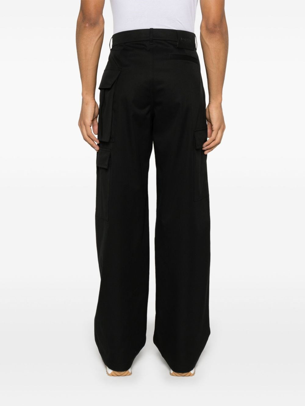 Cotton and silk cargo trousers - 5