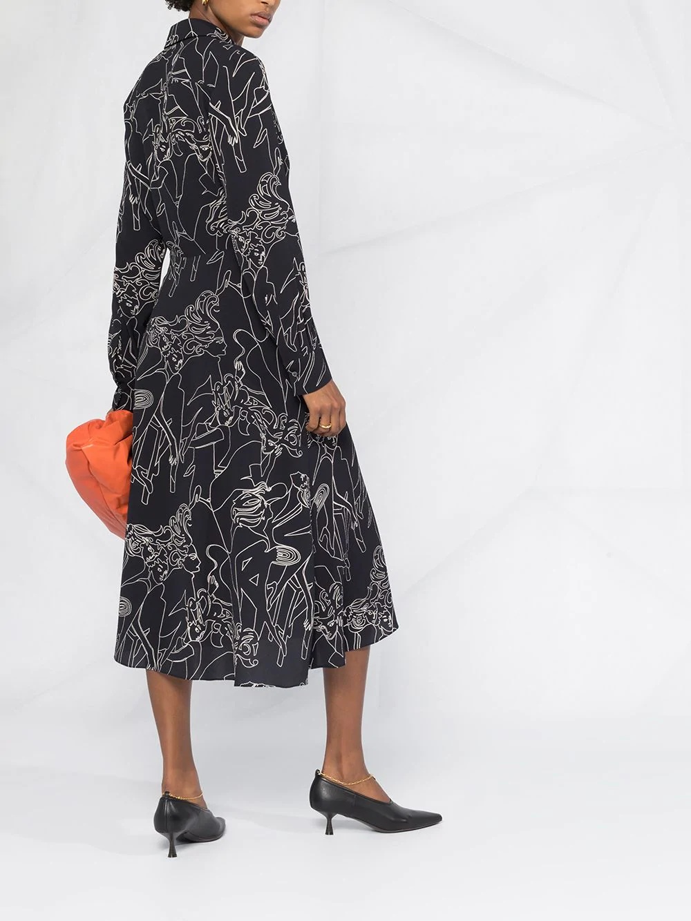 Cabaret abstract print shirt dress - 4