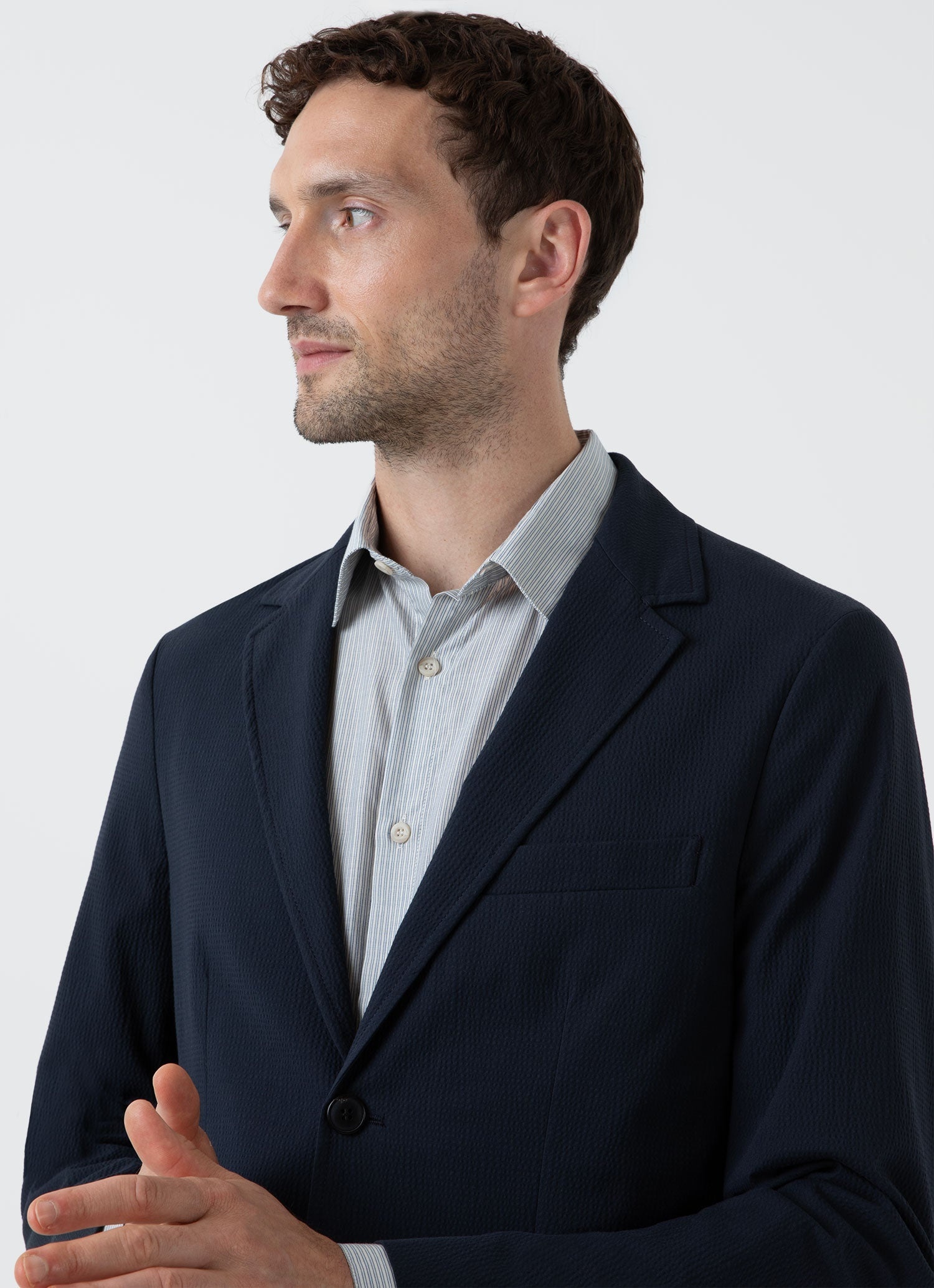 Seersucker Blazer - 6