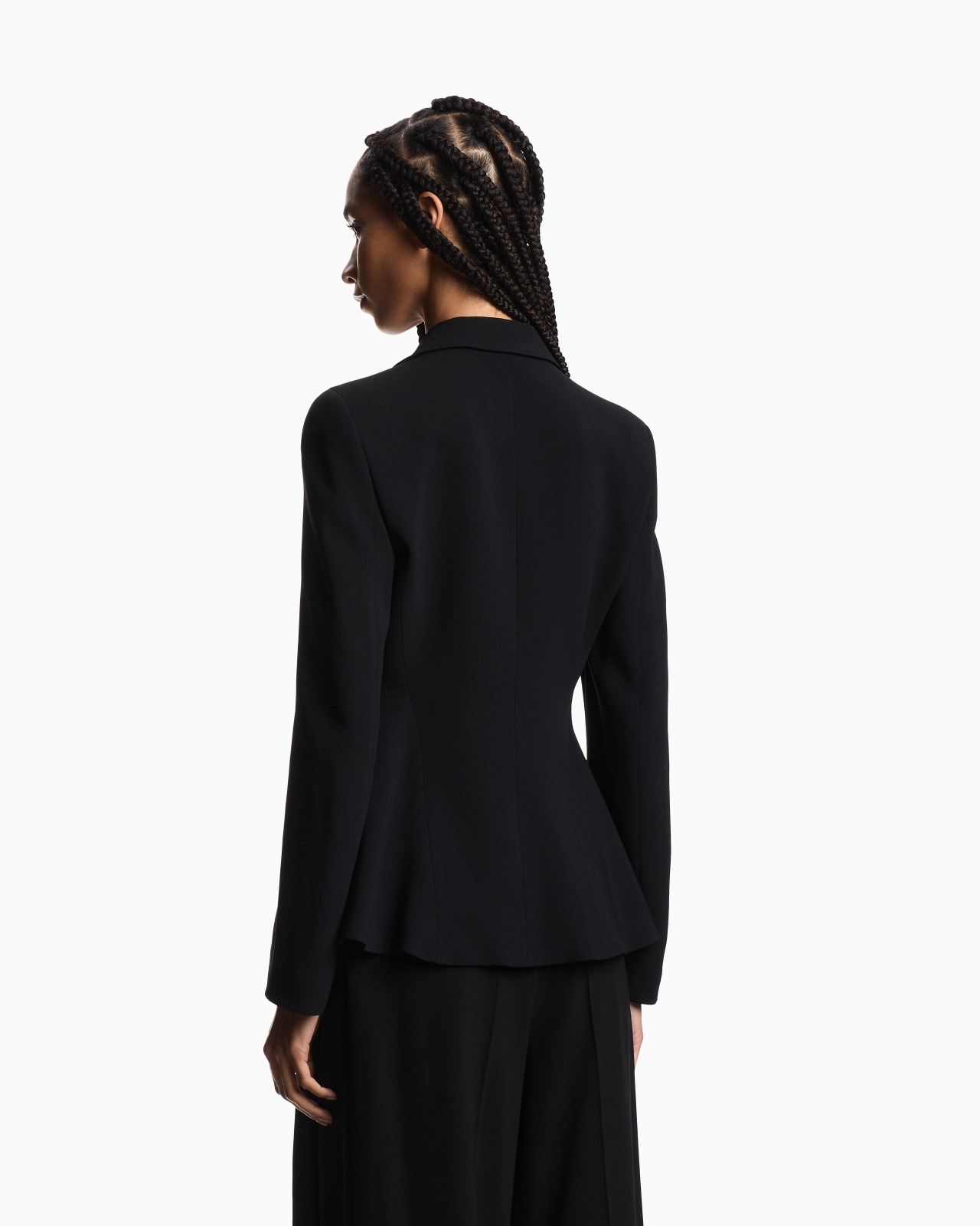 SINGLE-BREASTED CADY CRÊPE BLAZER - 3