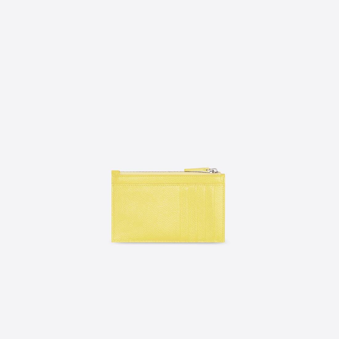 Men's Cash Large Long Coin And Card Holder in Yellow - 2