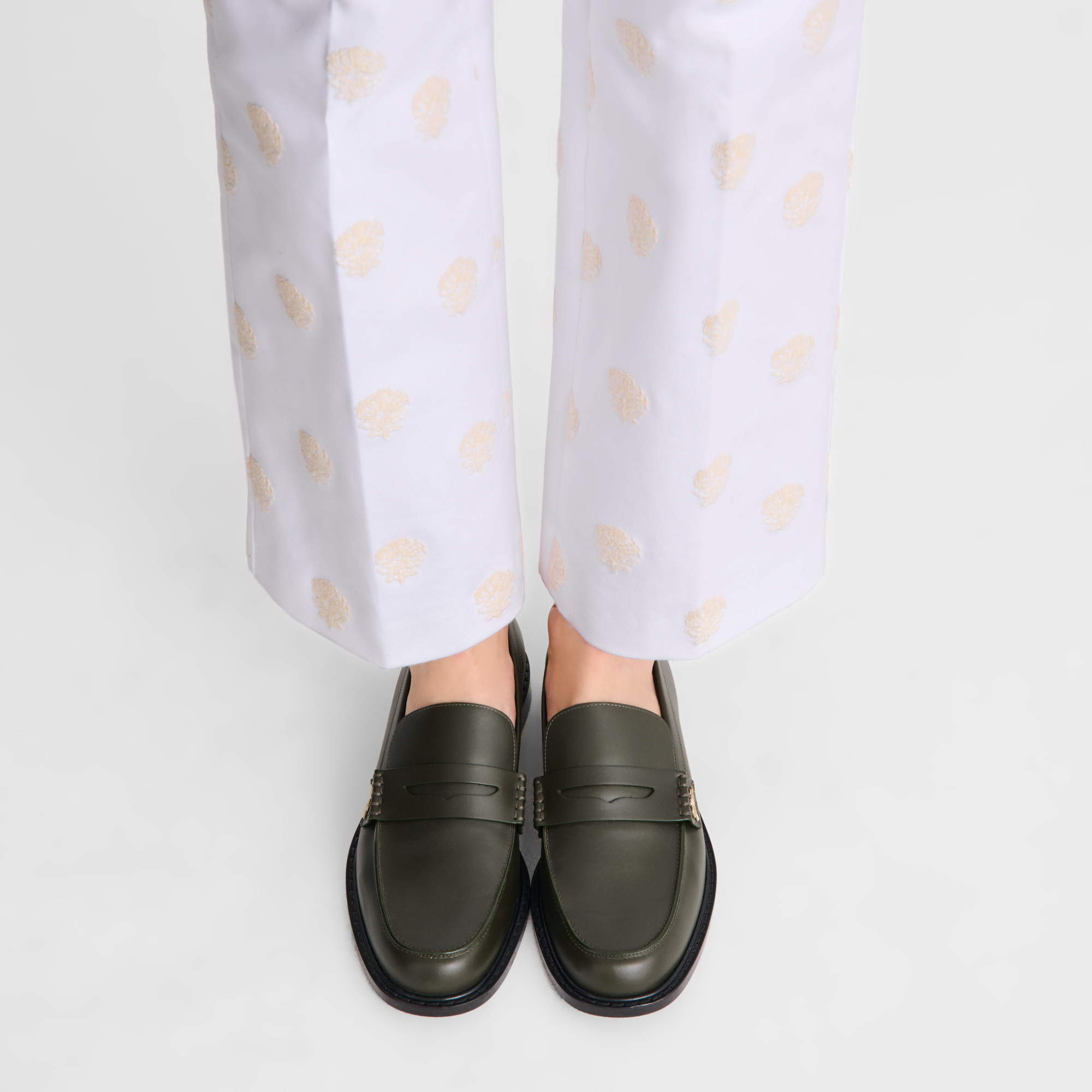 Au Sultan Loafer Khaki - Leather - 4