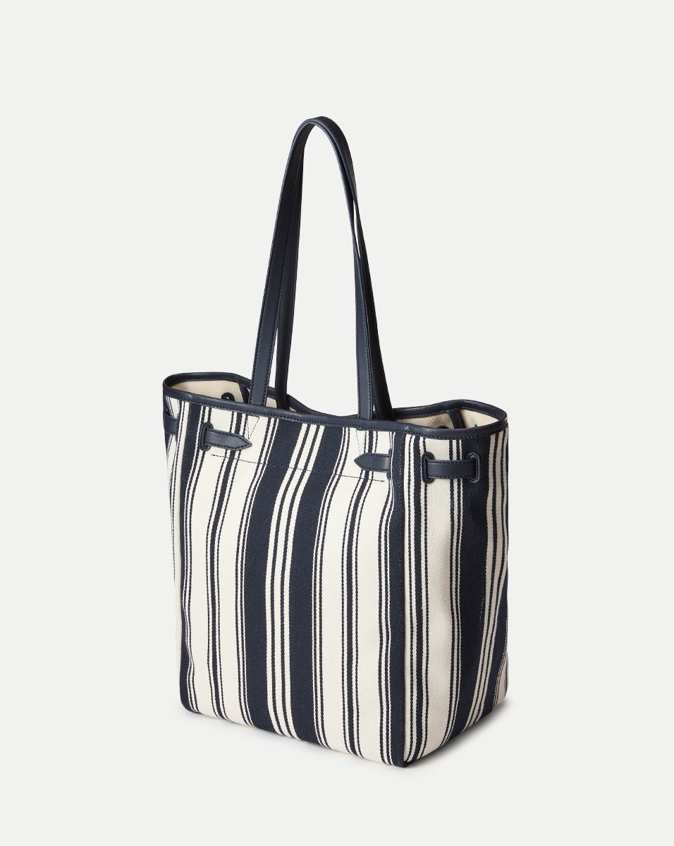 VERONICA BEARD STRIPED CANVAS DASH TOTE - 5