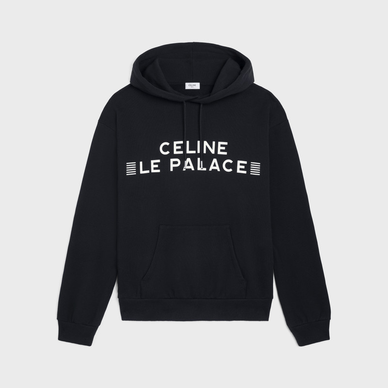 loose le palace hoodie in cotton fleece 1