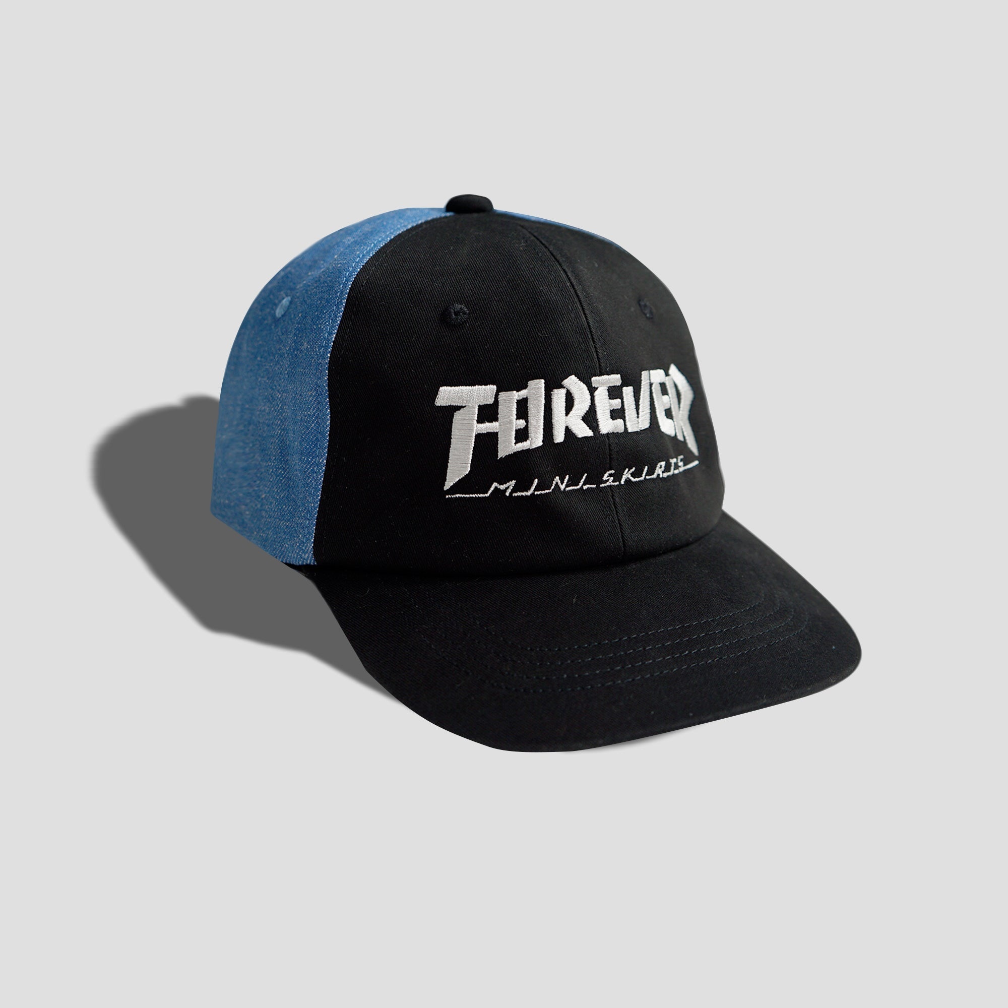 BRUSHED TWILL x DENIM 6PANNEL SNAP BACK CAP - 1