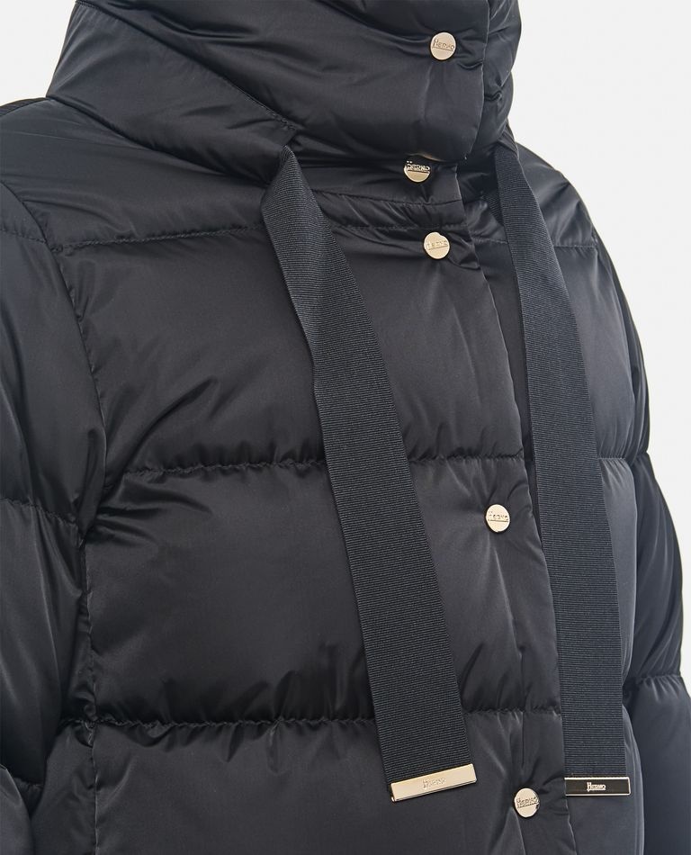 SATIN CAPE DOWN JACKET - 4