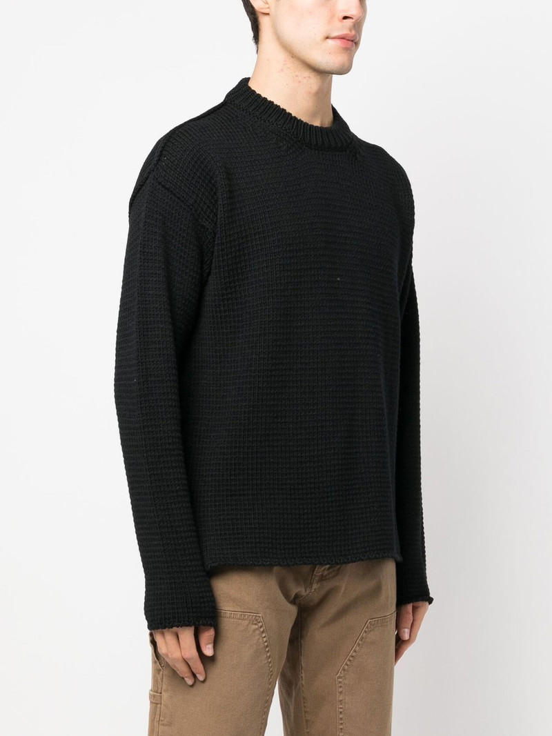crew-neck knitted jumper 3