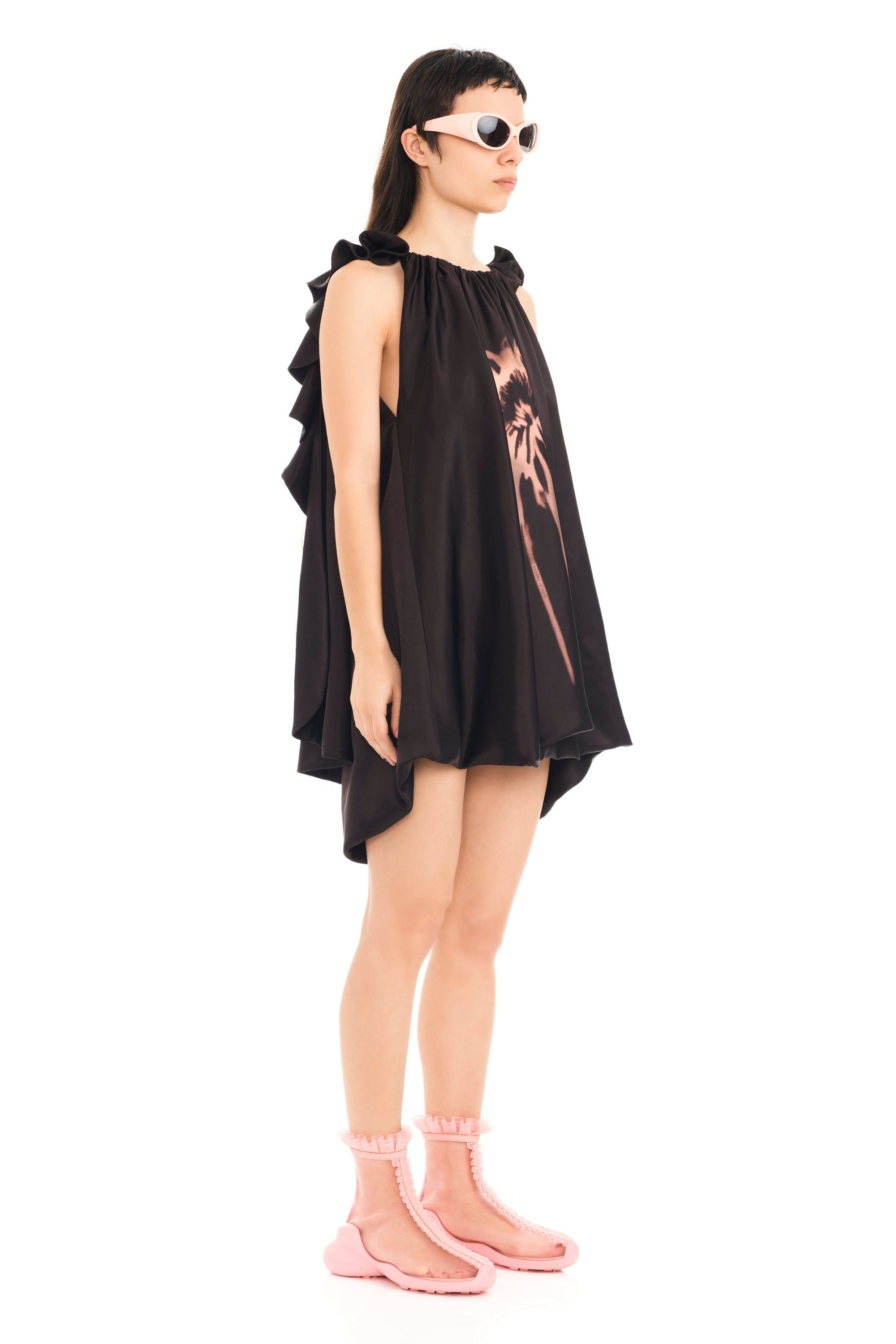EARTH FADED FLOWER PILLOW DRESS - 3