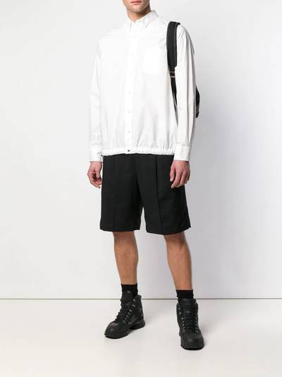 sacai elasticated waistband shirt outlook