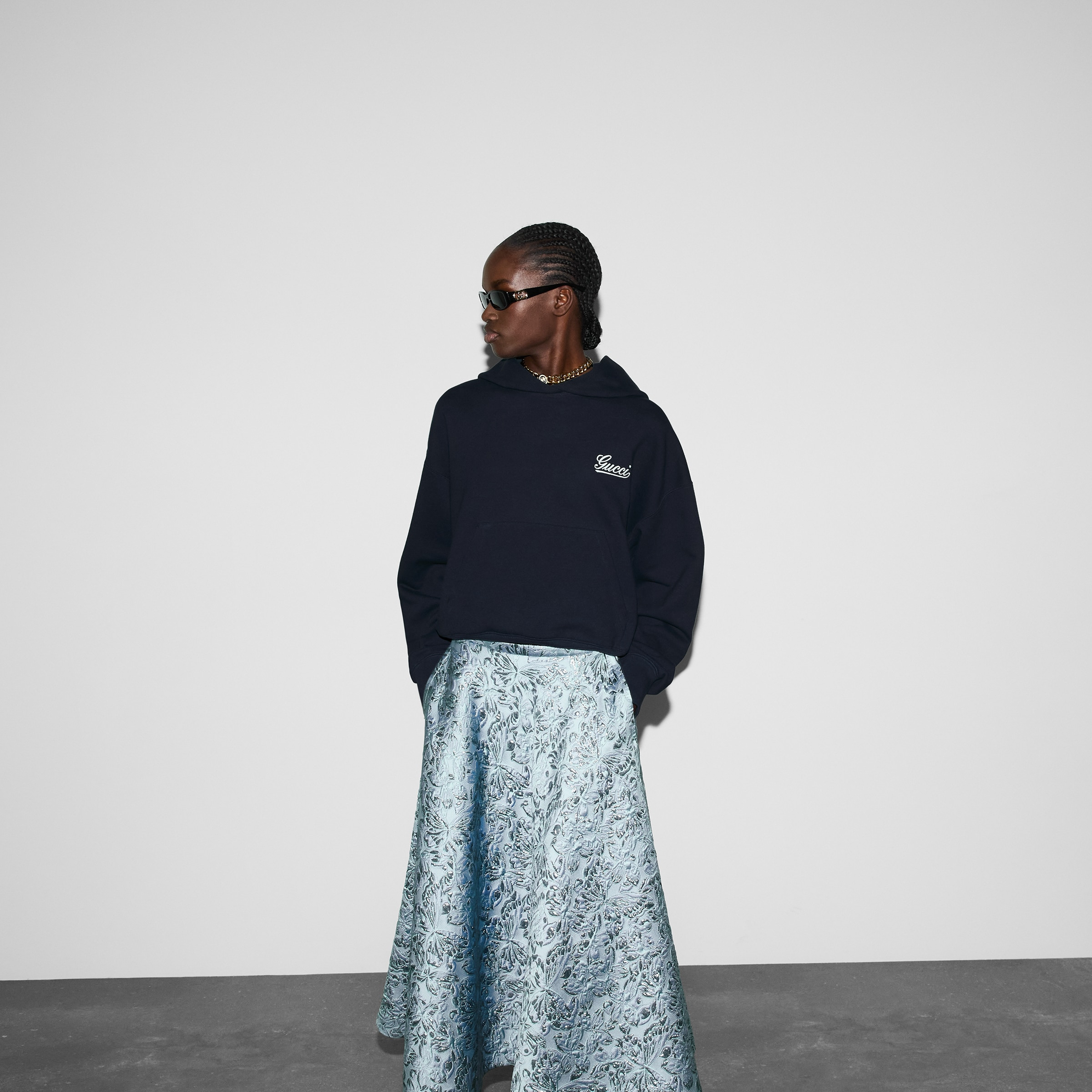 Cotton jersey hooded sweatshirt - 6