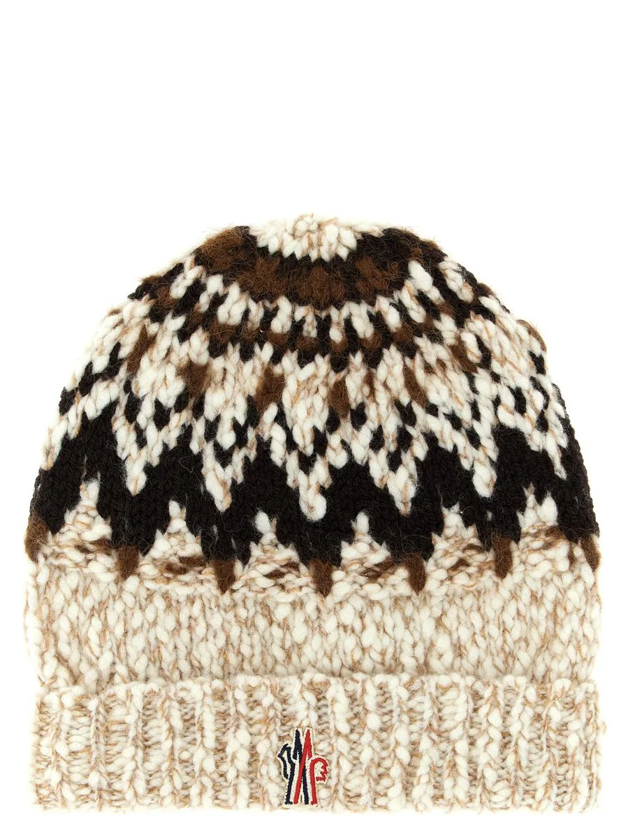 Moncler Grenoble Logo Patch Beanie - 1
