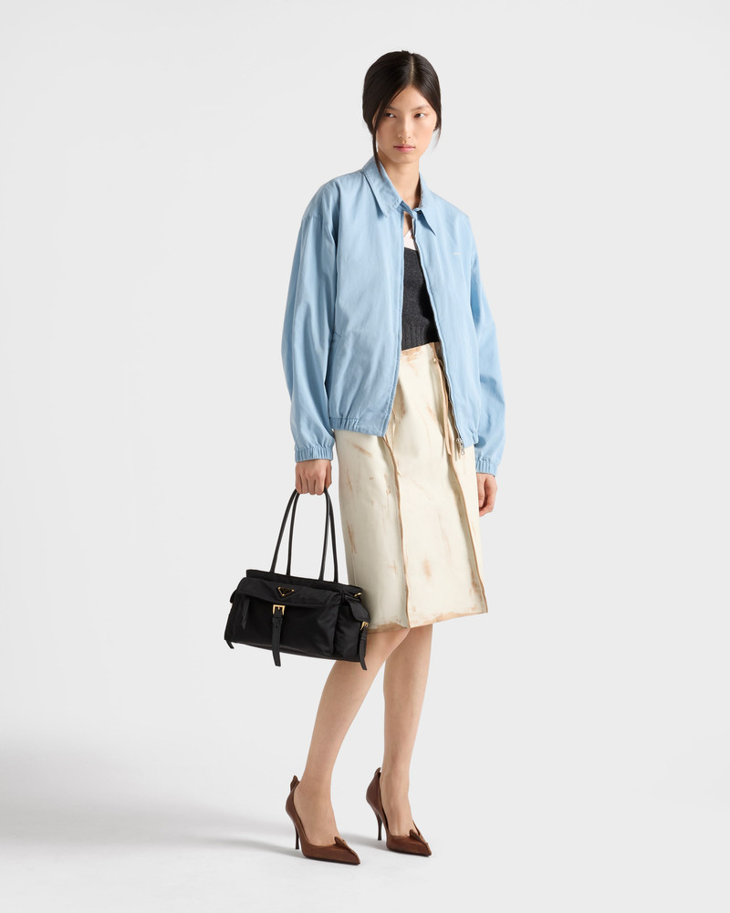 Prada Prada Explore medium Re-Nylon and leather tote bag outlook