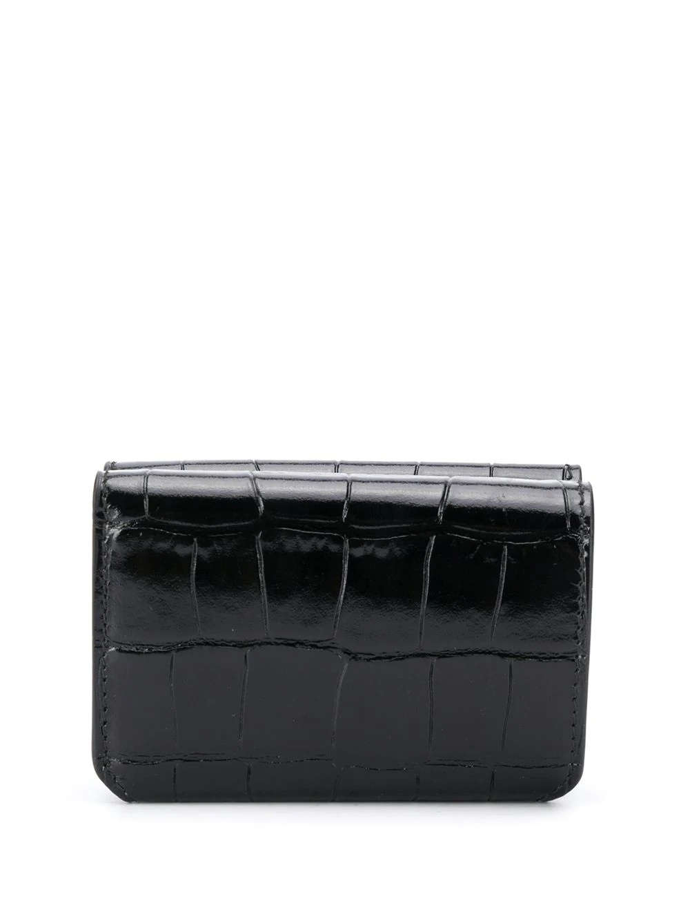 logo print leather wallet - 2