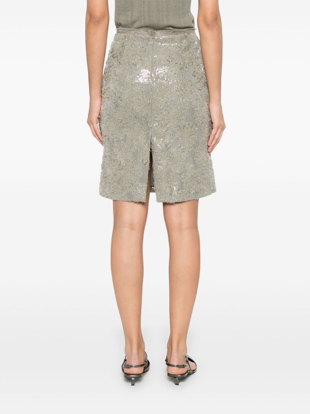 sequinned mini skirt - 4