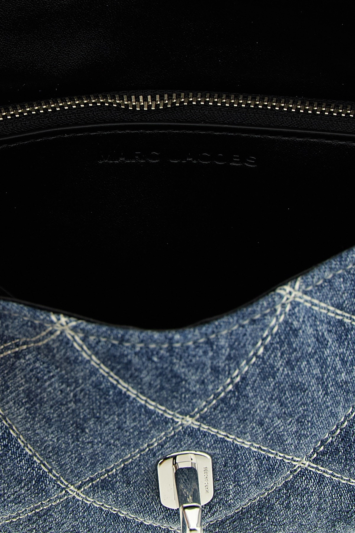 'The Quilted Denim Dual Chain' shoulder bag - 5