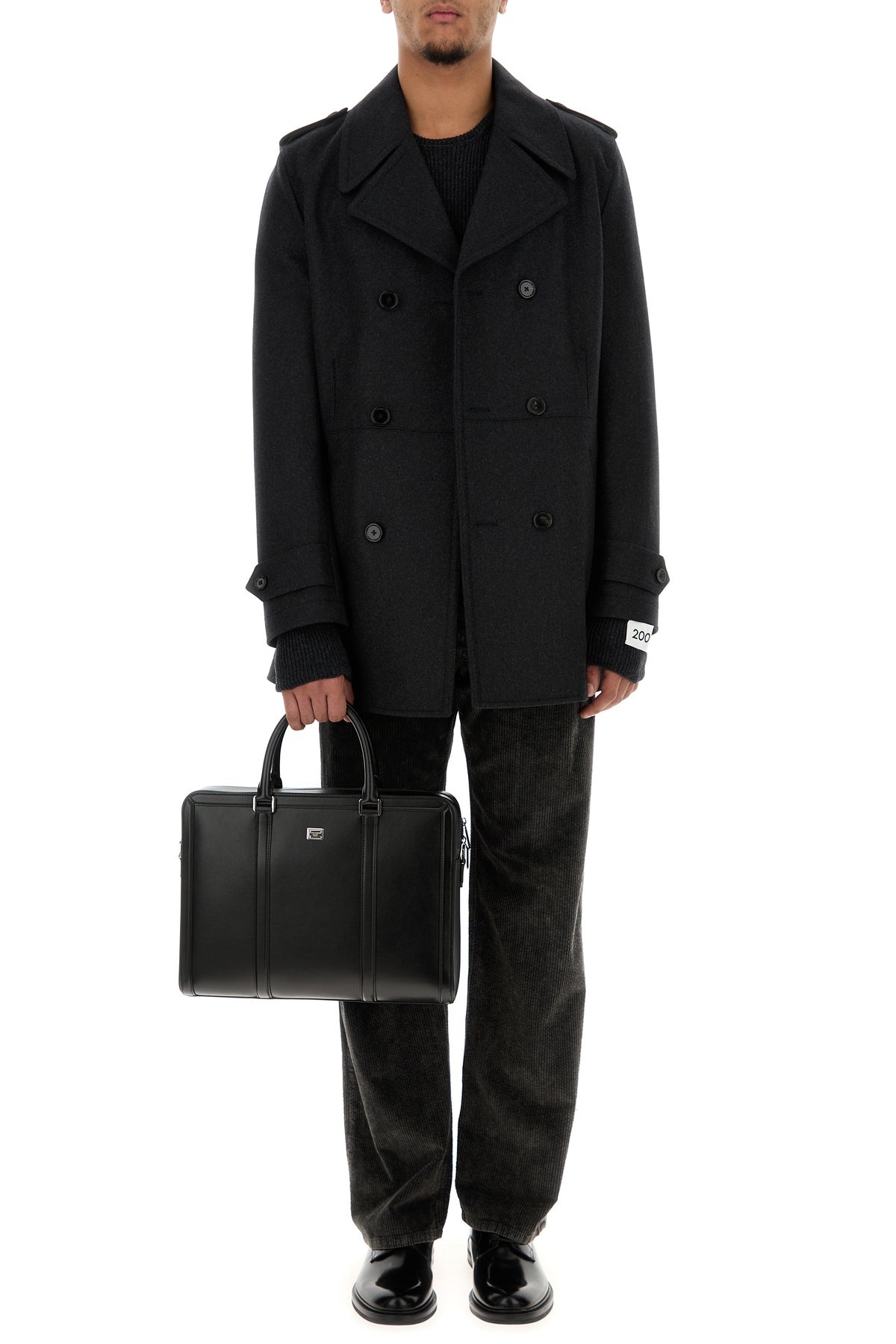 Charcoal stretch corduroy pant - 6