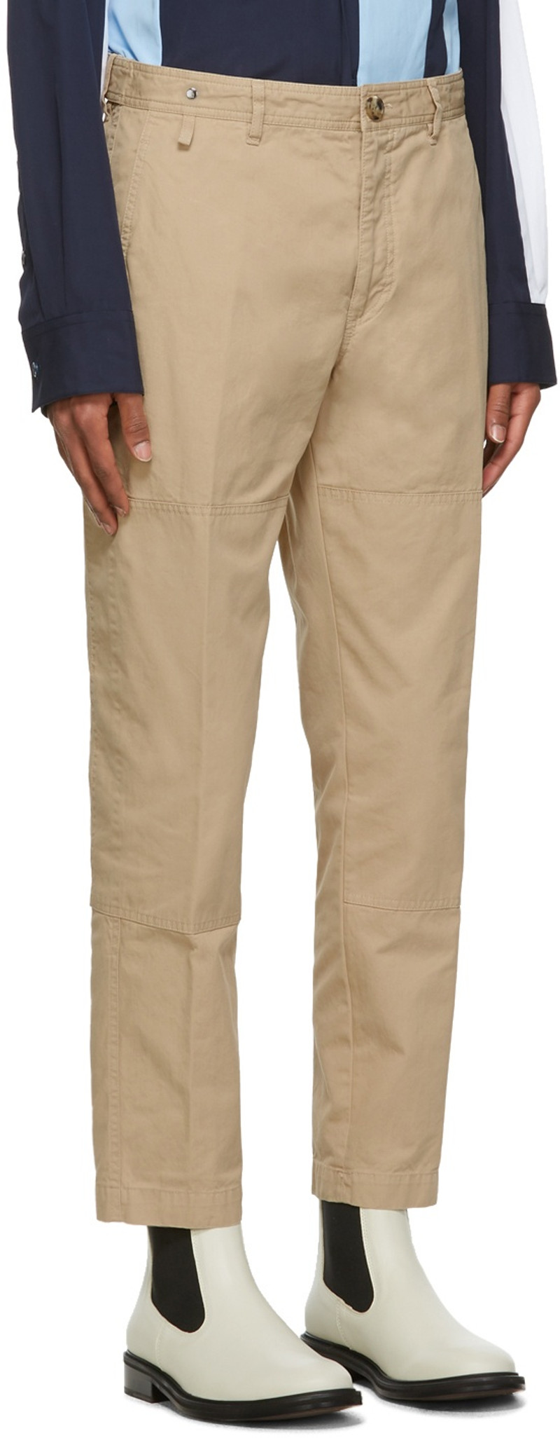 Lanvin Tan Patch Chino Trousers outlook