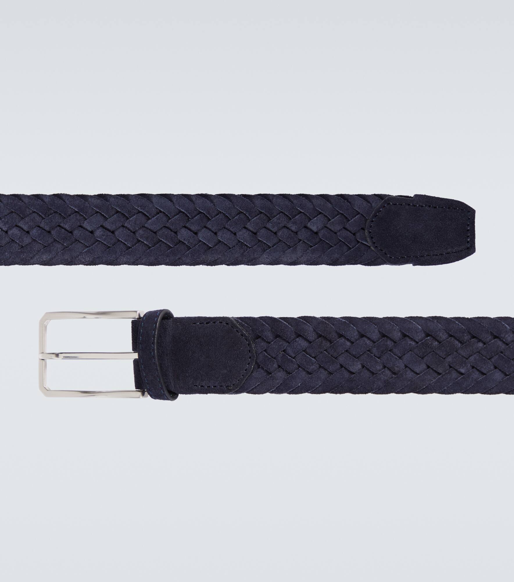 Braided suede belt - 4