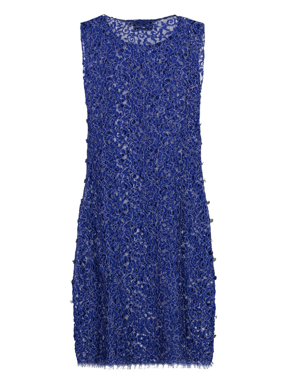 lace floral-pattern mini dress - 2