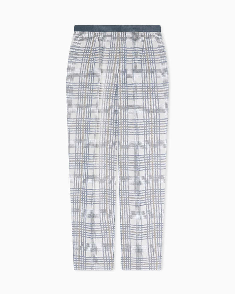 DARTED TROUSERS IN JACQUARD WITH CHEVRON MOTIF 3