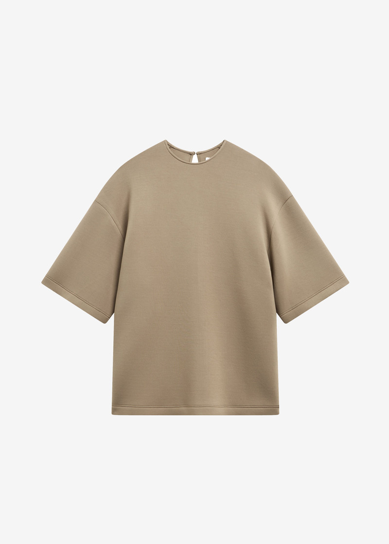 Delancey Neoprene Tee - Camel 1