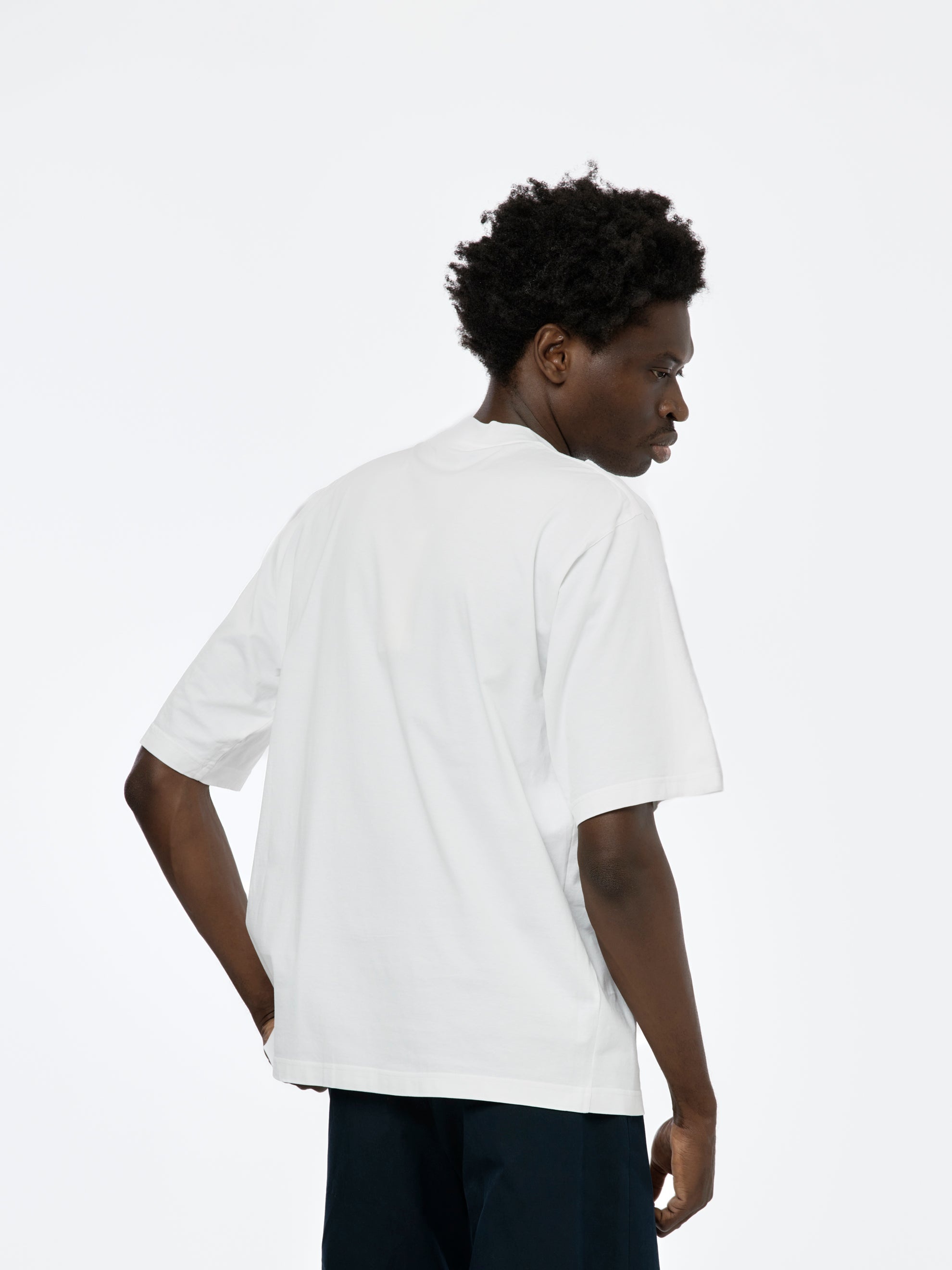 Marni WHITE ORGANIC COTTON T-SHIRT WITH MARNI 30TH