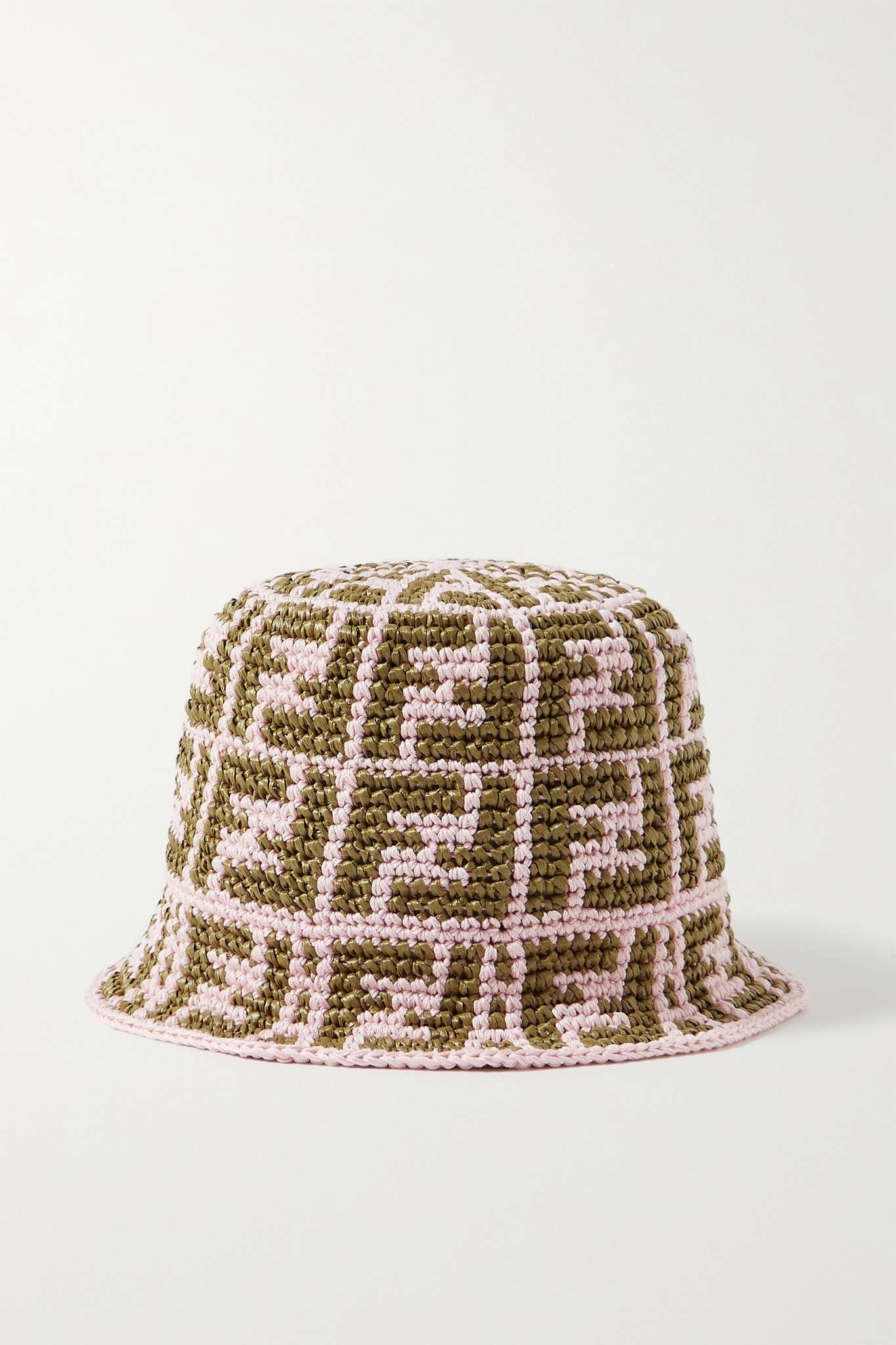 Crocheted cotton-blend bucket hat - 1