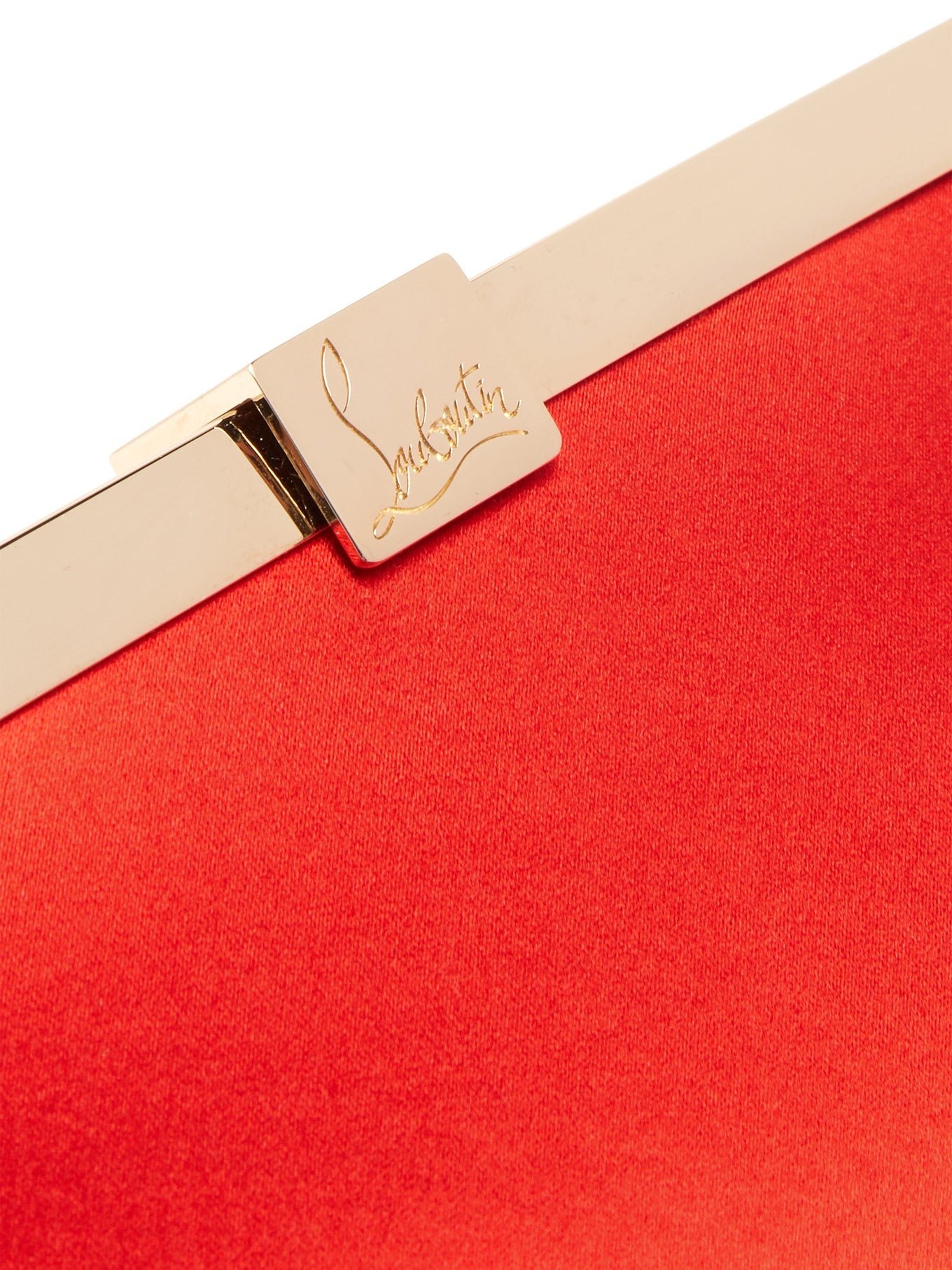 Palmette satin clutch - 6