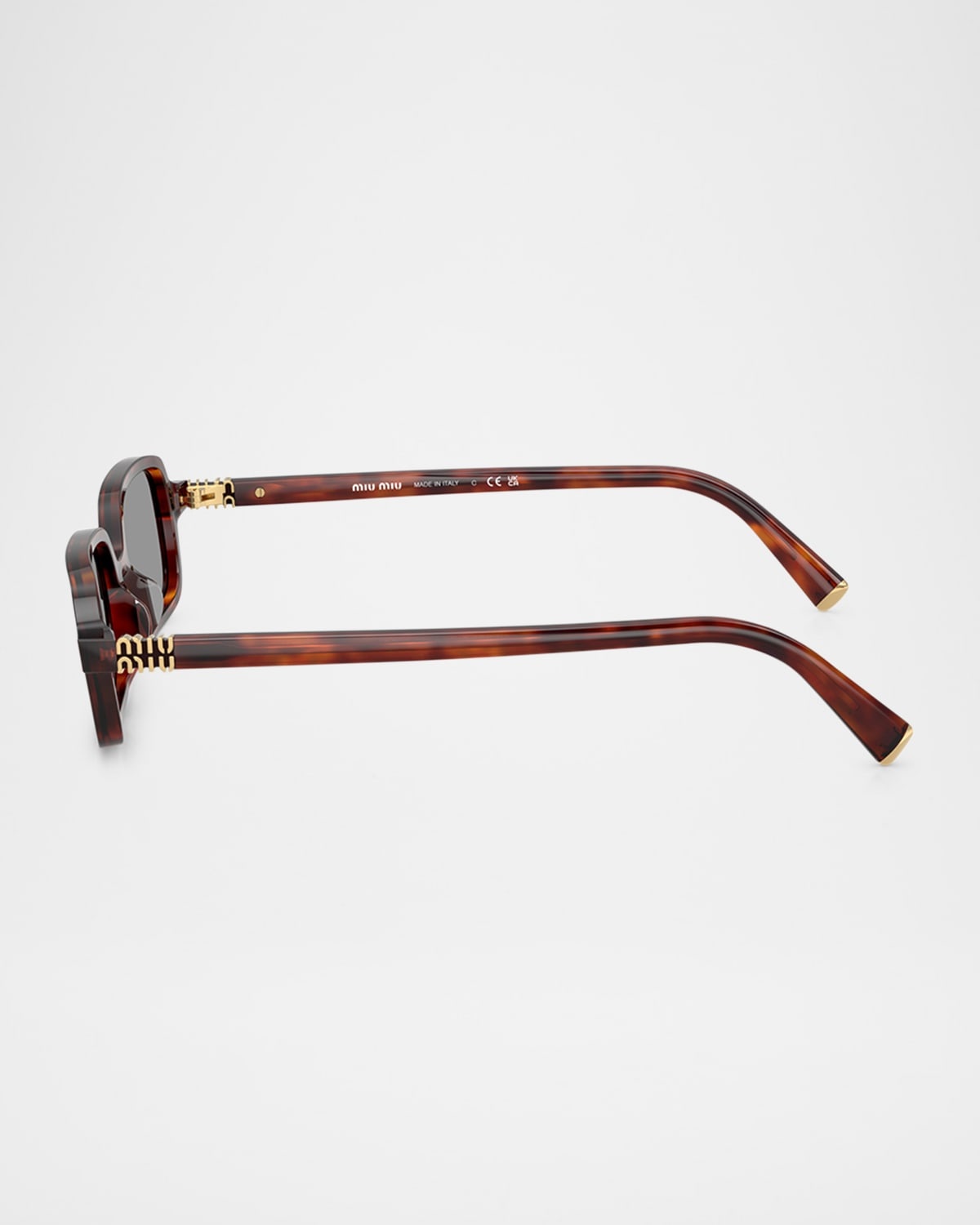 Logo Acetate Rectangle Sunglasses - 4