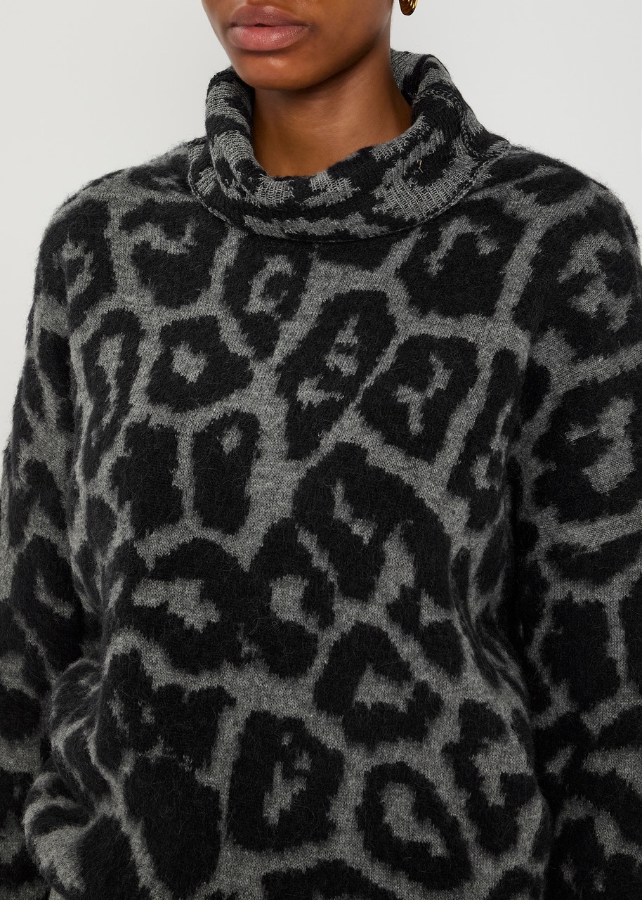 Stella Mccartney Leopard-intarsia Wool-blend Jumper - 5