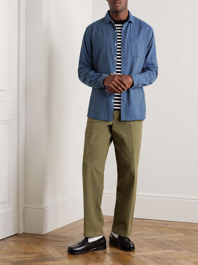 Oliver Spencer Abingdon Penny-Collar Cotton Shirt outlook