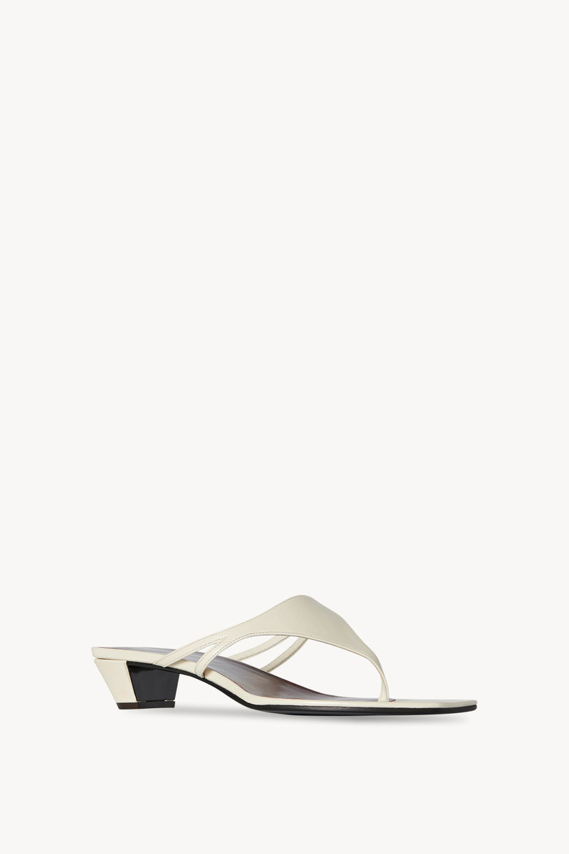 The Row Graphic Thong Kitten Heel in Leather outlook