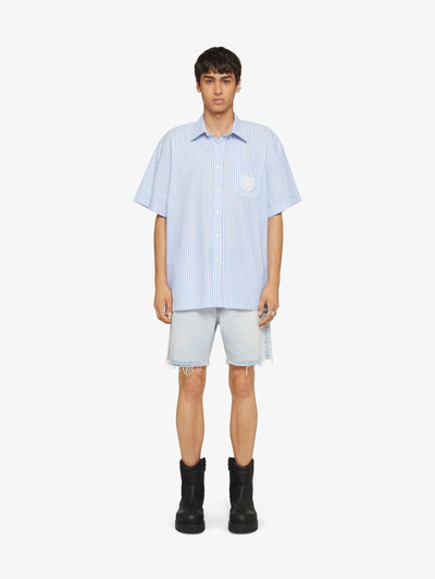 Givenchy STRIPED GIVENCHY CREST SHIRT IN COTTON outlook