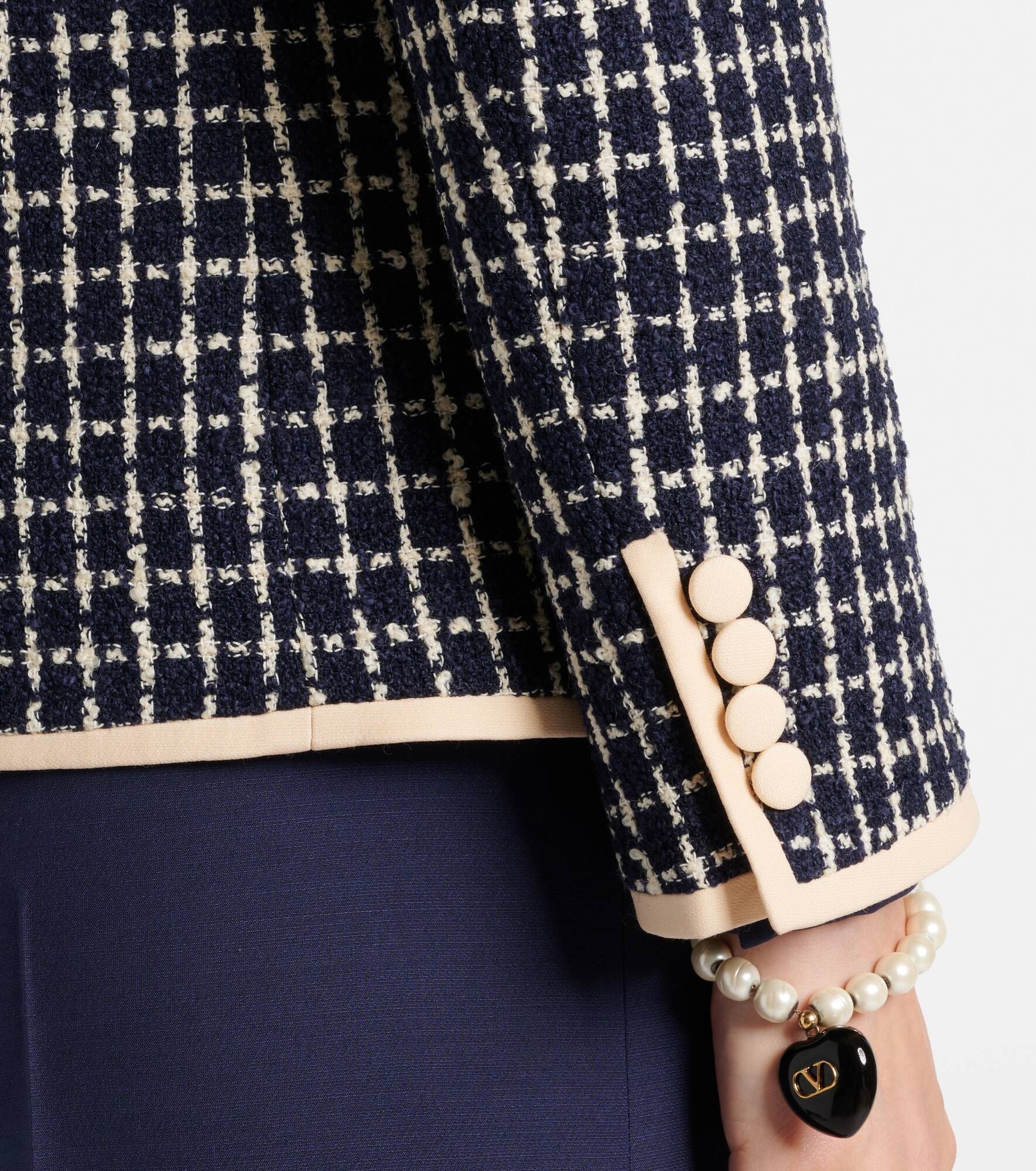 Wool and cotton-blend bouclé jacket - 6
