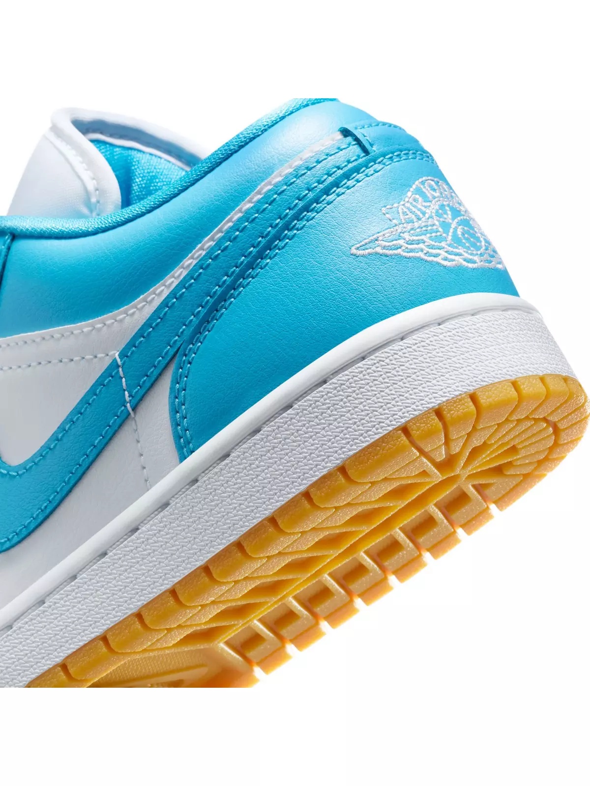 1 Low "White/Dk Powder Blue/Gum Light Brown" Women's Shoe - 11