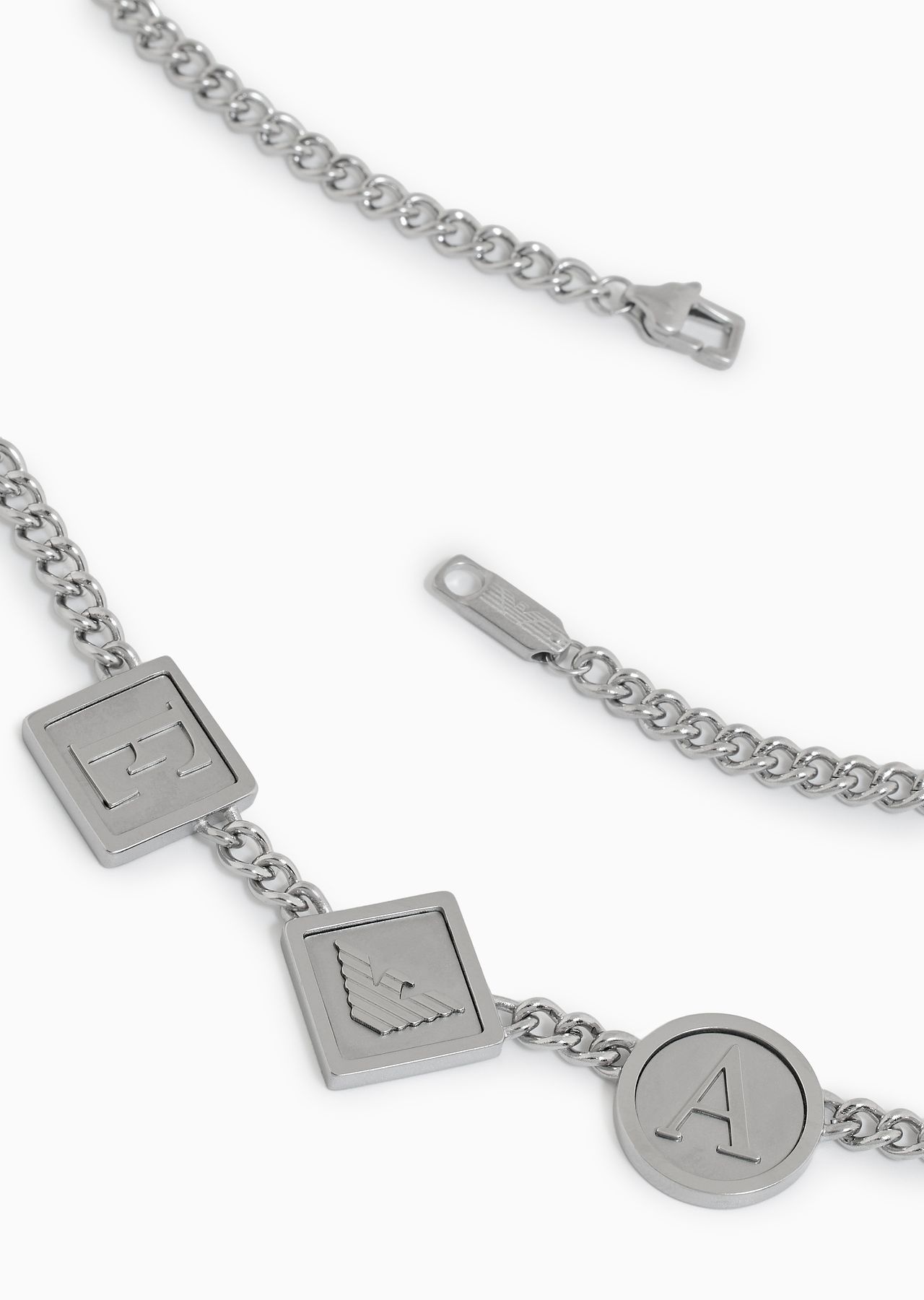 Stainless Steel Station Necklace - 2