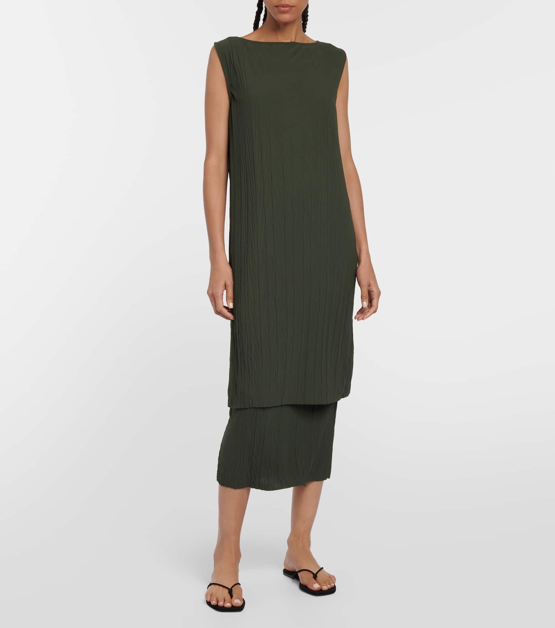 Leisure Teulada pleated jersey dress - 2