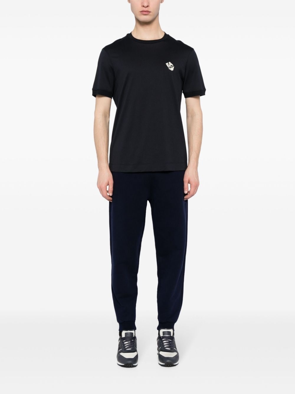 logo-embroidered cotton T-shirt - 2