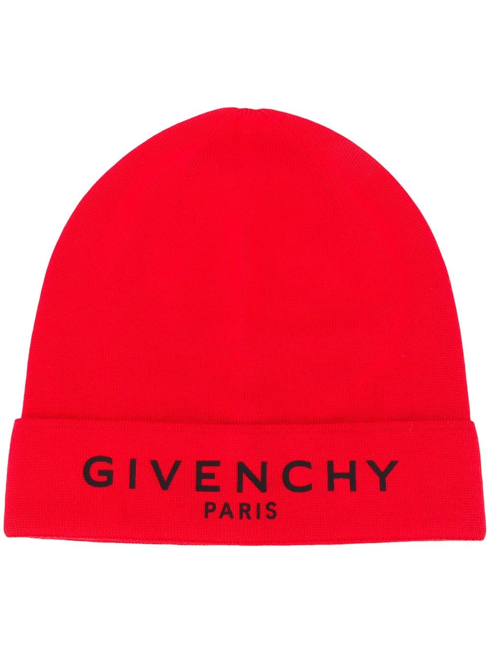 logo-printed beanie hat - 1