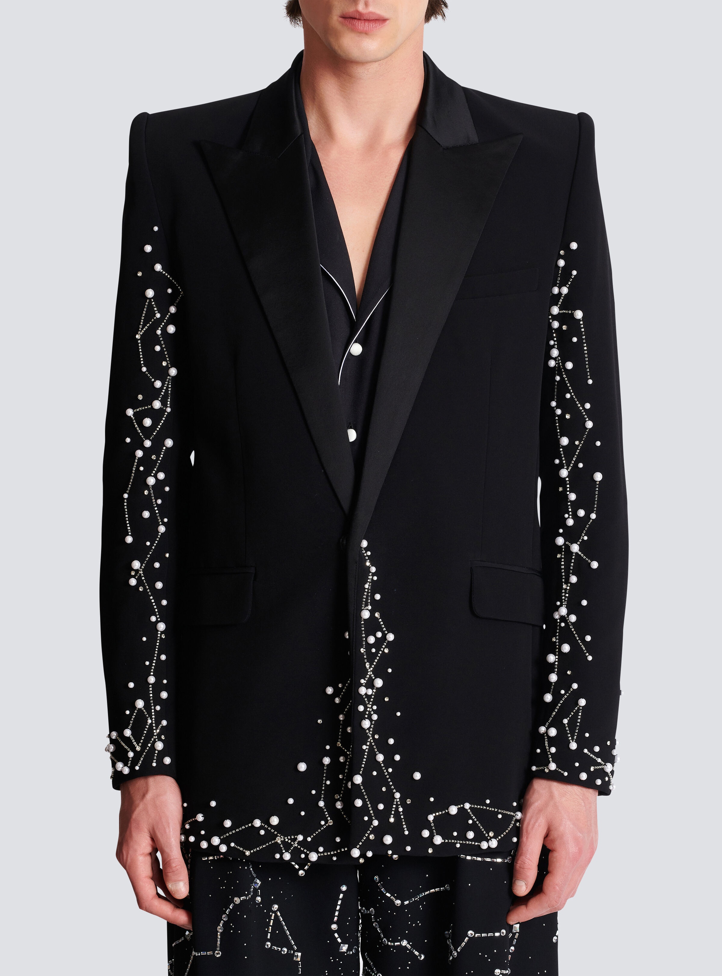 1-button jacket with Constellation embroidery - 5
