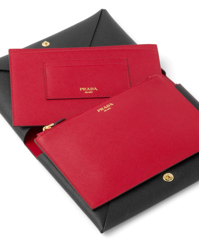 Prada Small Saffiano leather document holder outlook