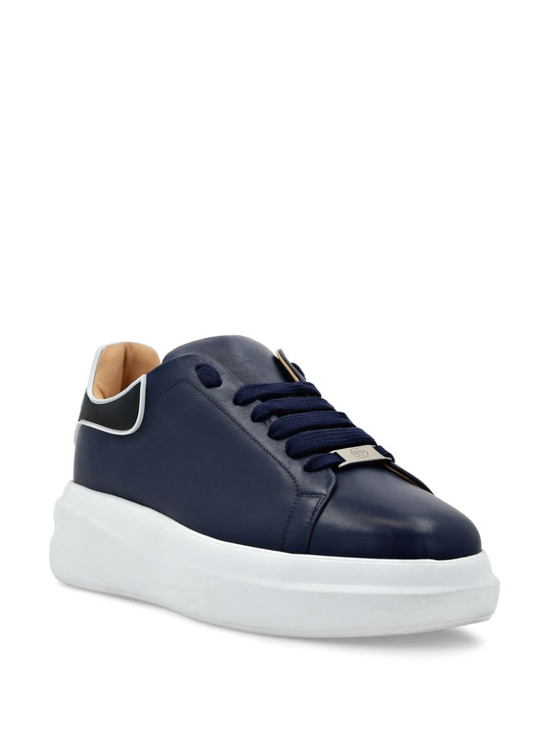 PHILIPP PLEIN Lo-Top Leather Sneakers outlook