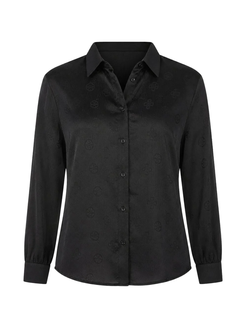 logo-jacquard long-sleeve shirt - 1