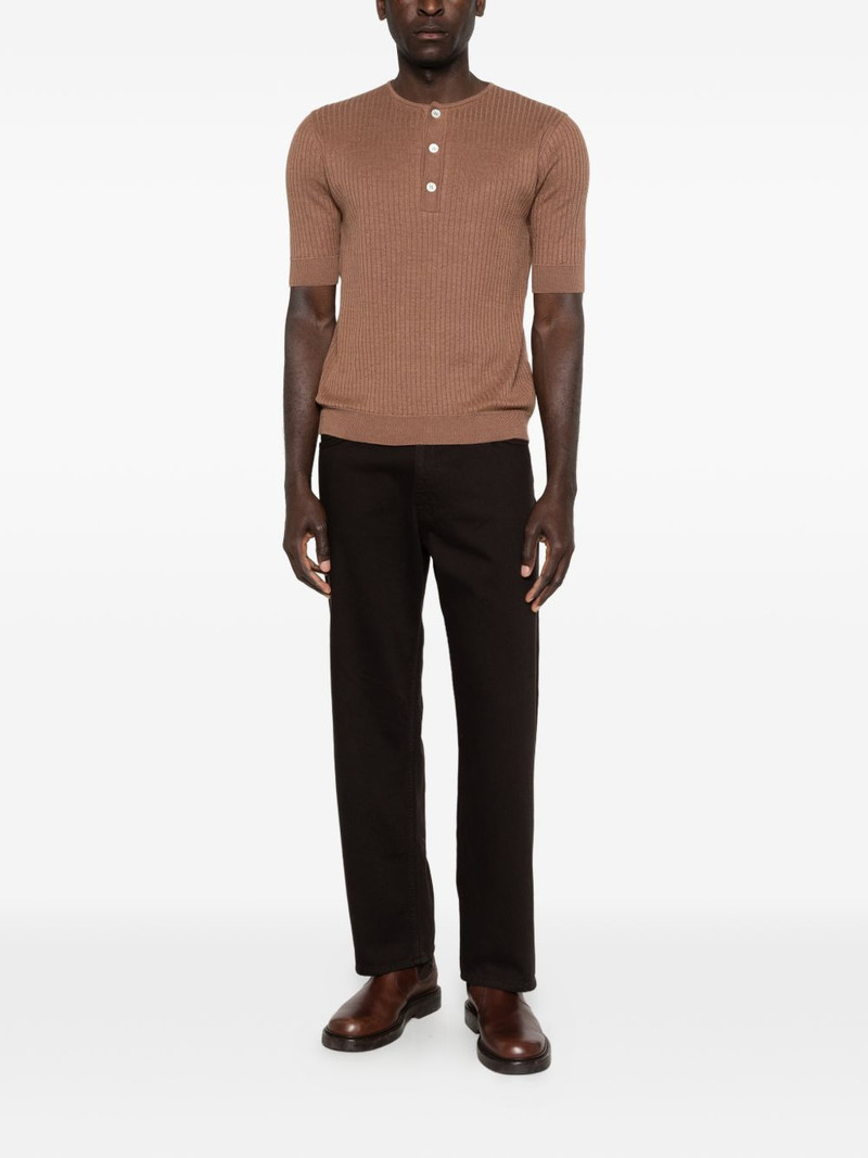 LARDINI ribbed button shirt outlook