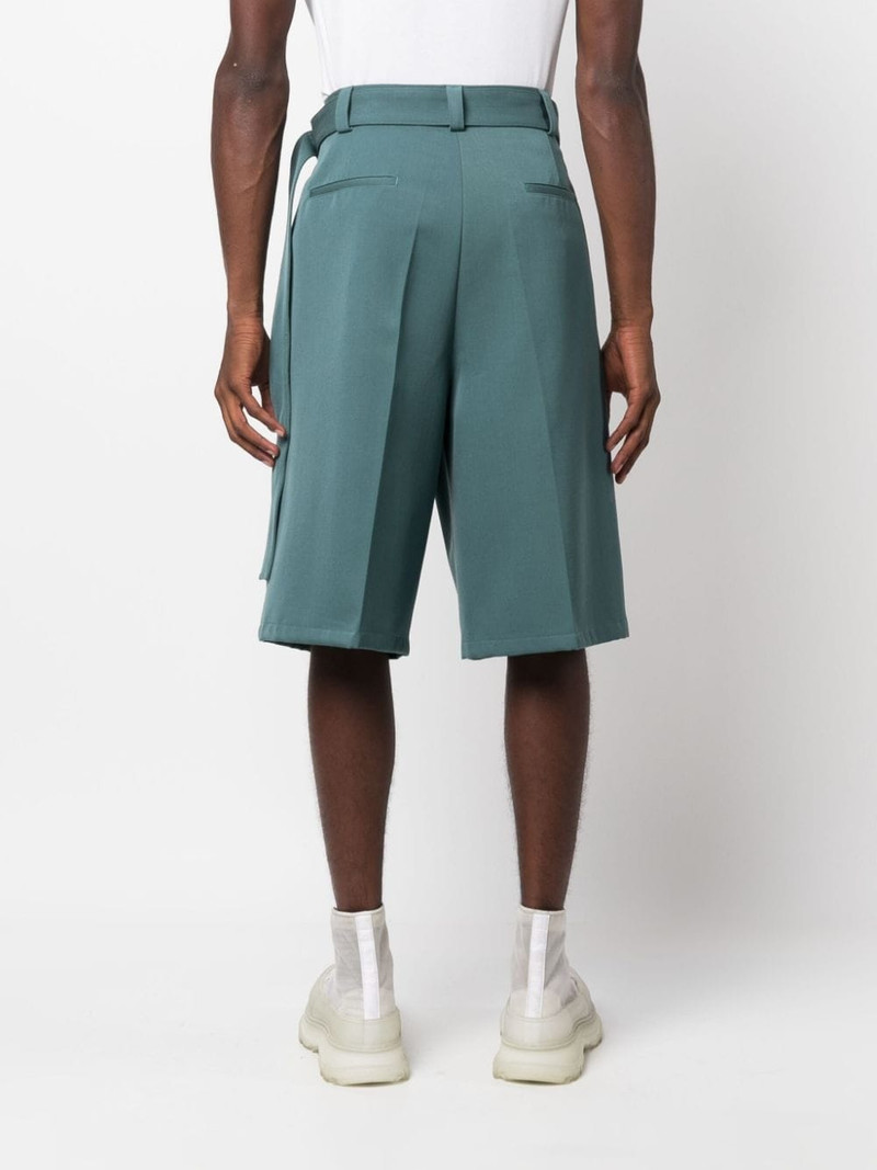 knee-length belted shorts 4